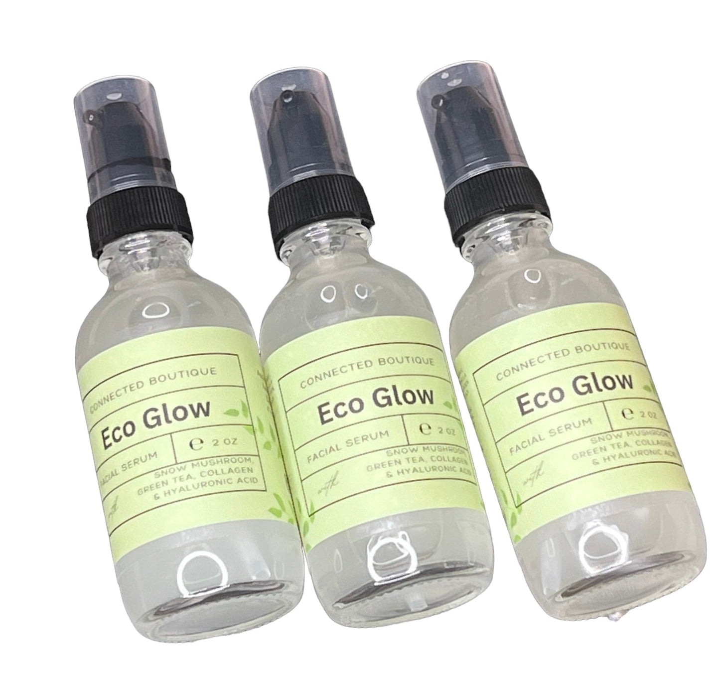 Eco Glow Vegan Snail Mucin facial serum alternative with hyaluronic acid Anti aging Hydrating