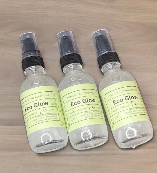 Eco Glow Vegan Snail Mucin facial serum alternative with hyaluronic acid Anti aging Hydrating