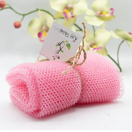 Kay Pedals  Mesh Sponge Exfoliating Back Scrub Long Shower Net Sponge