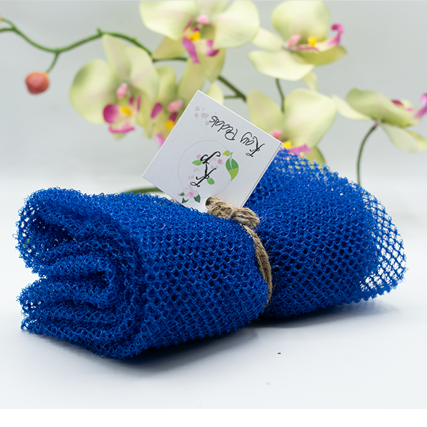 Kay Pedals  Mesh Sponge Exfoliating Back Scrub Long Shower Net Sponge