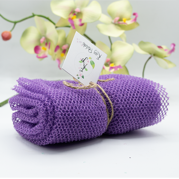 Kay Pedals  Mesh Sponge Exfoliating Back Scrub Long Shower Net Sponge