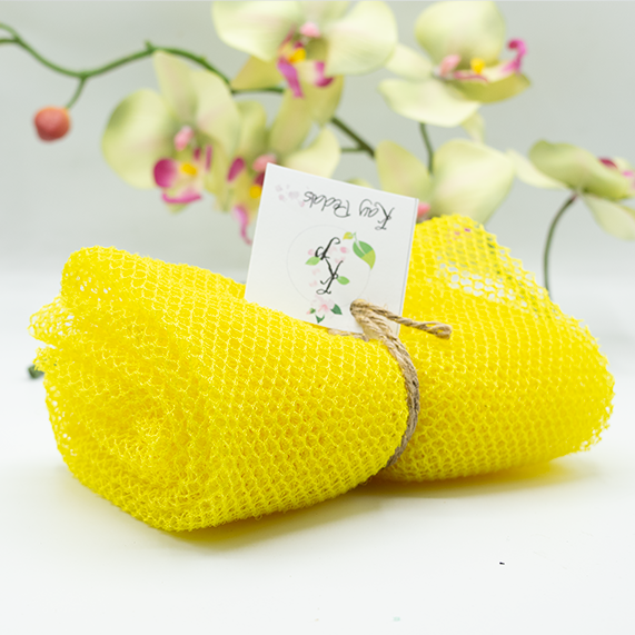 Kay Pedals  Mesh Sponge Exfoliating Back Scrub Long Shower Net Sponge